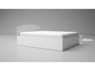 Κρεβάτι Leo 6 (λευκό στιλπνό )